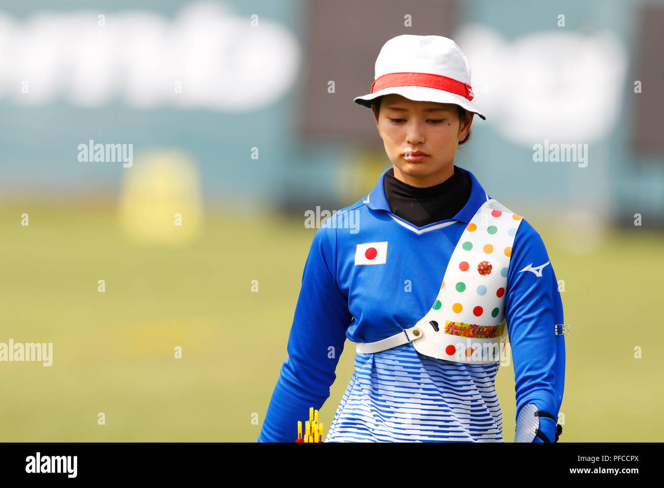 Jakarta, Indonesia. 21st Aug, 2018. Kaori Kawanaka (JPN) Archery Women's Recurve Individual