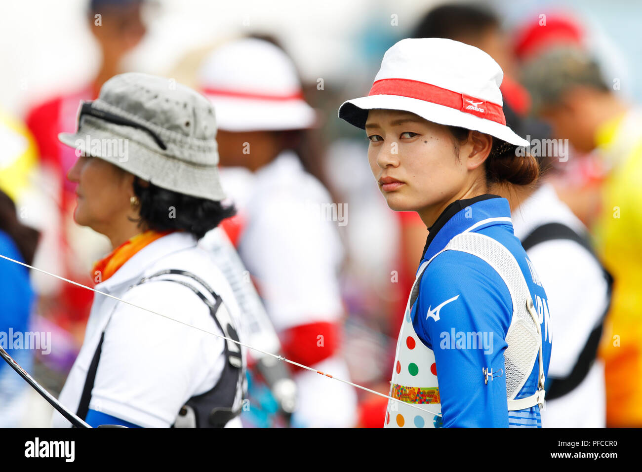 Jakarta, Indonesia. 21st Aug, 2018. Kaori Kawanaka (JPN) Archery Women's Recurve Individual