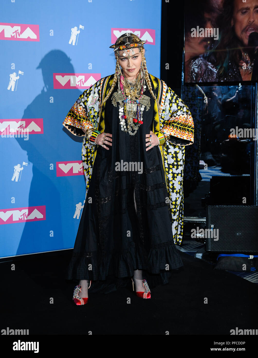 New York, NY, USA. 20th Aug, 2018. 20 August 2018 - New York, New York - Madonna. 2018 MTV Video Music Awards at Radio City Music Hall. Photo Credit: Mario Santoro/AdMedia Credit: Mario Santoro/AdMedia/ZUMA Wire/Alamy Live News Stock Photo