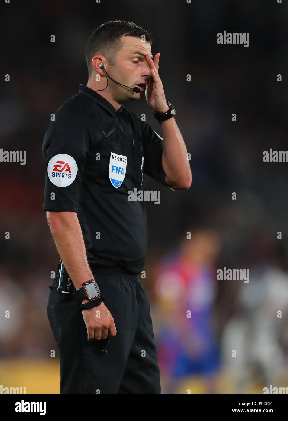 Referee, Michael Oliver Crystal Palace v Liverpool, Premier League
