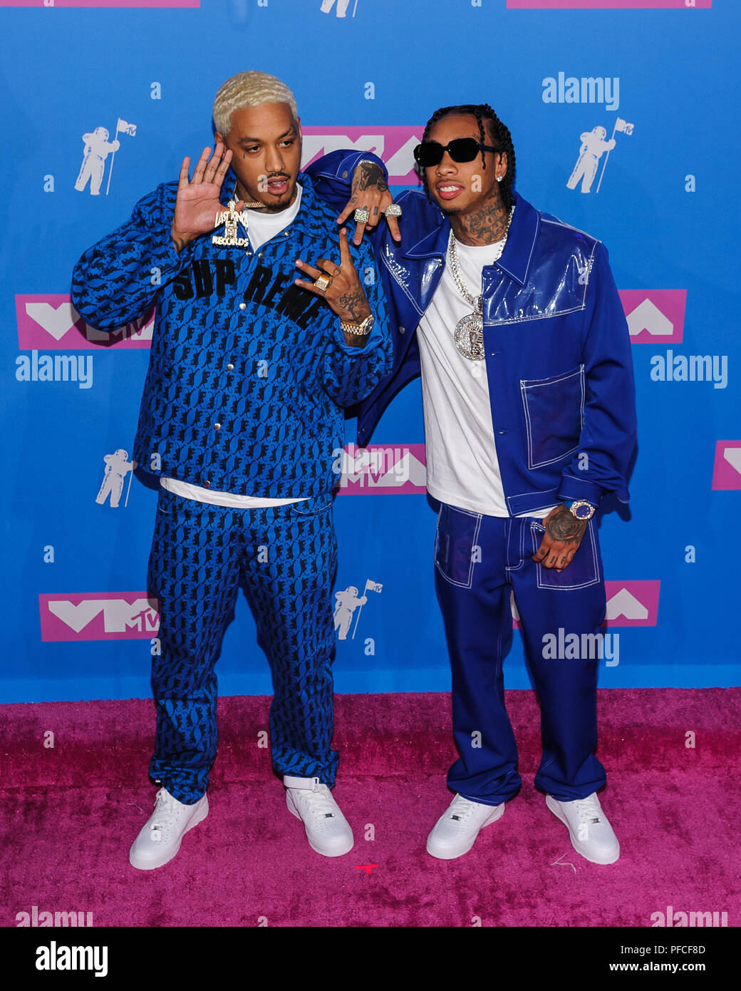 New York, NY, USA. 20th Aug, 2018. 20 August 2018 - New York, New York - Tyga. 2018 MTV Video Music Awards at Radio City Music Hall. Photo Credit: Mario Santoro/AdMedia Credit: Mario Santoro/AdMedia/ZUMA Wire/Alamy Live News Stock Photo