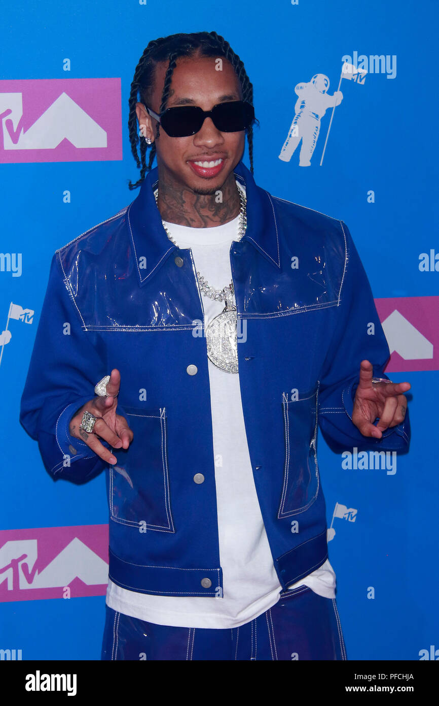 New York, NY, USA. 20th Aug, 2018. Tyga arriving at the 2018 MTV Video Music Awards at Radio City Music Hall in New York City on August 20, 2018. Credit: Diego Corredor/Media Punch/Alamy Live News Stock Photo