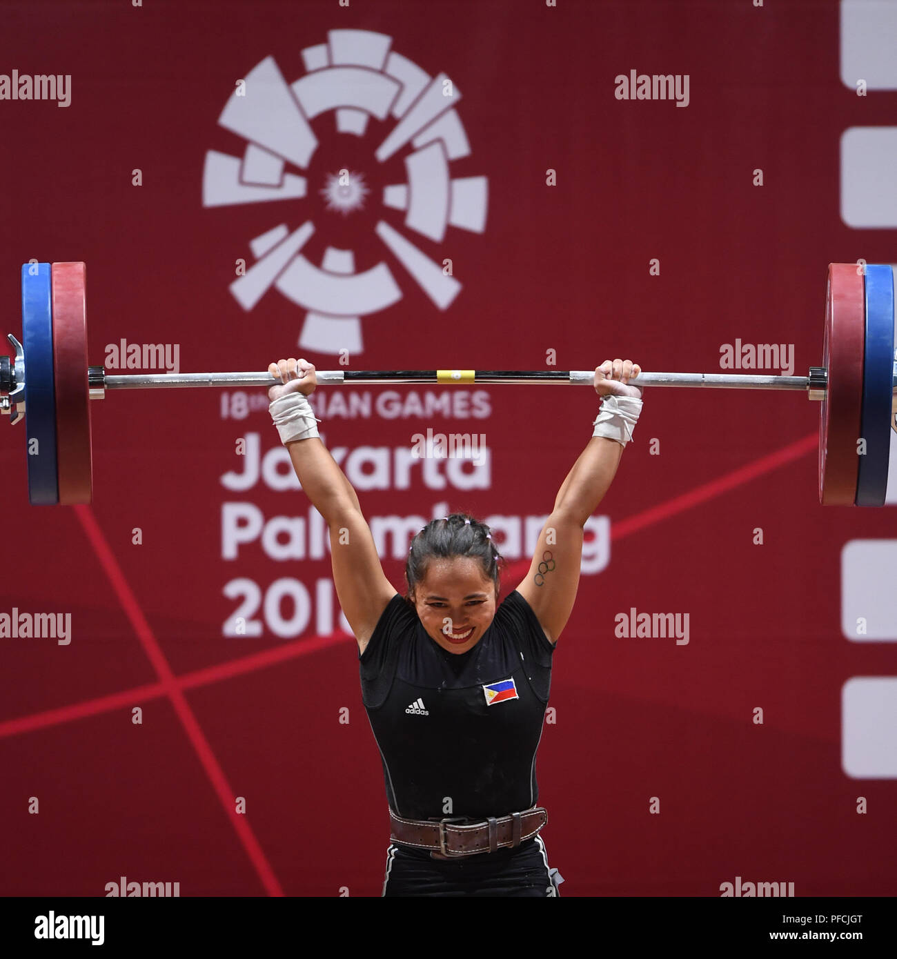 Jakarta, Indonesia. 21st Aug, 2018. Hidilyn Diaz Of The Philippines ...