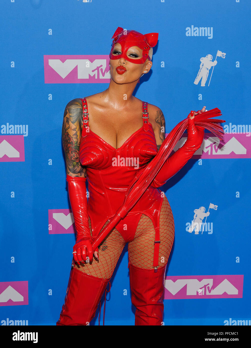 New York, New York, USA. 20th Aug, 2018. AMBER ROSE at the 2018 MTV Video Music Awards at Radio City Music Hall. Credit: Mario Santoro/AdMedia/ZUMA Wire/Alamy Live News Stock Photo