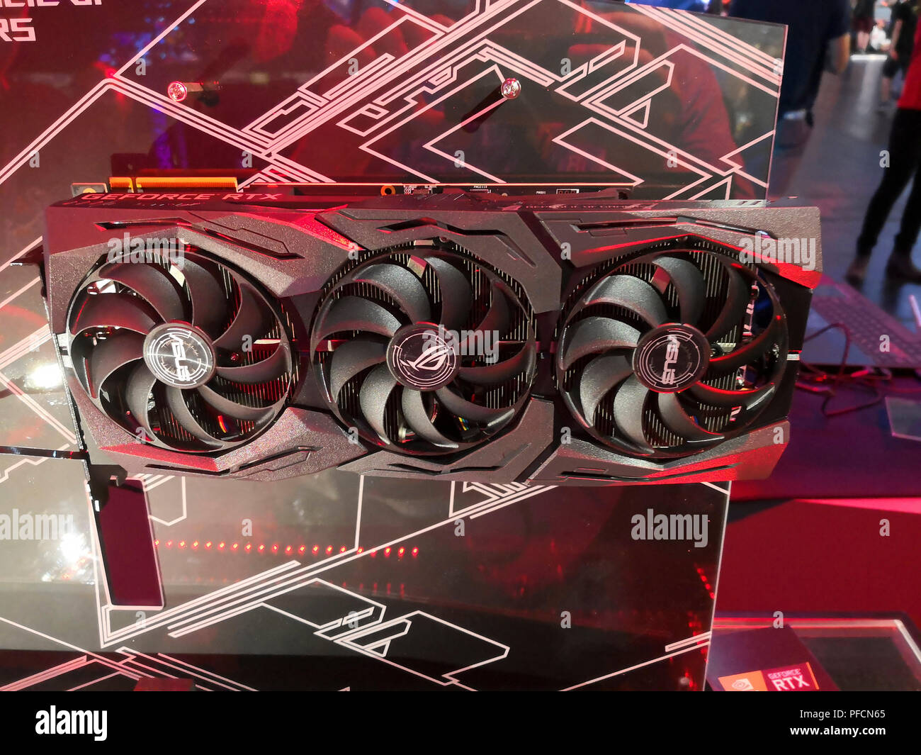 Cologne, Germany, 21st of August 2018, Nvidia GeForce RTX 2080 graphic card  from Asus. Credit: Jovana and Miodrag Kuzmanović/Alamy Live News Stock  Photo - Alamy