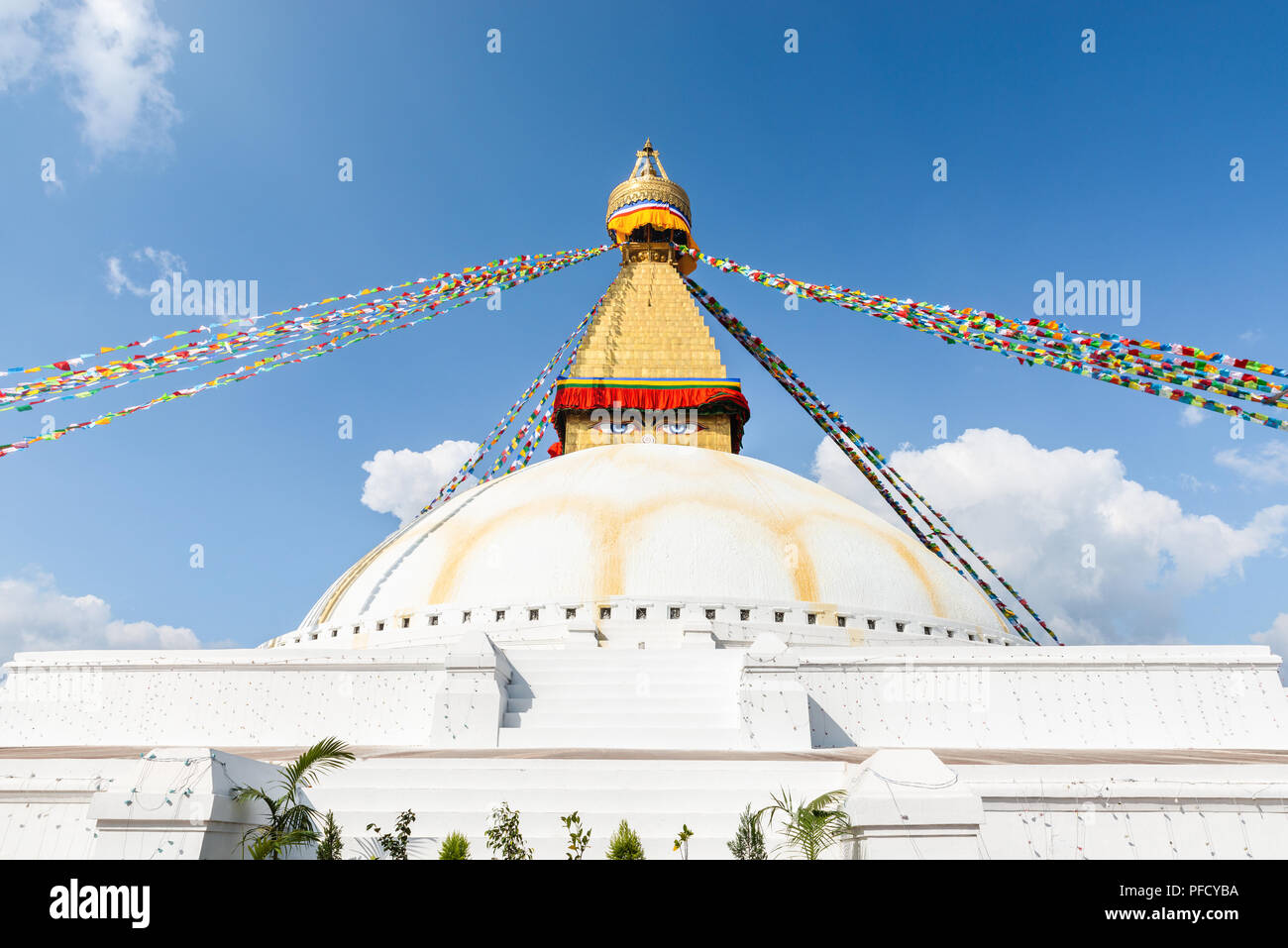 Boudhanath stupa in Kathmandu, Nepal Stock Photo