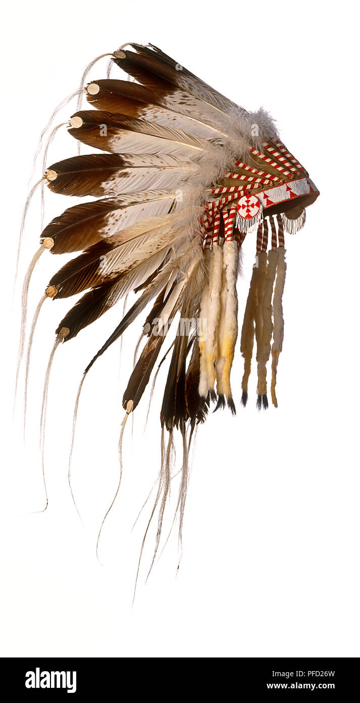 North-American Indian headdress Stock Photo