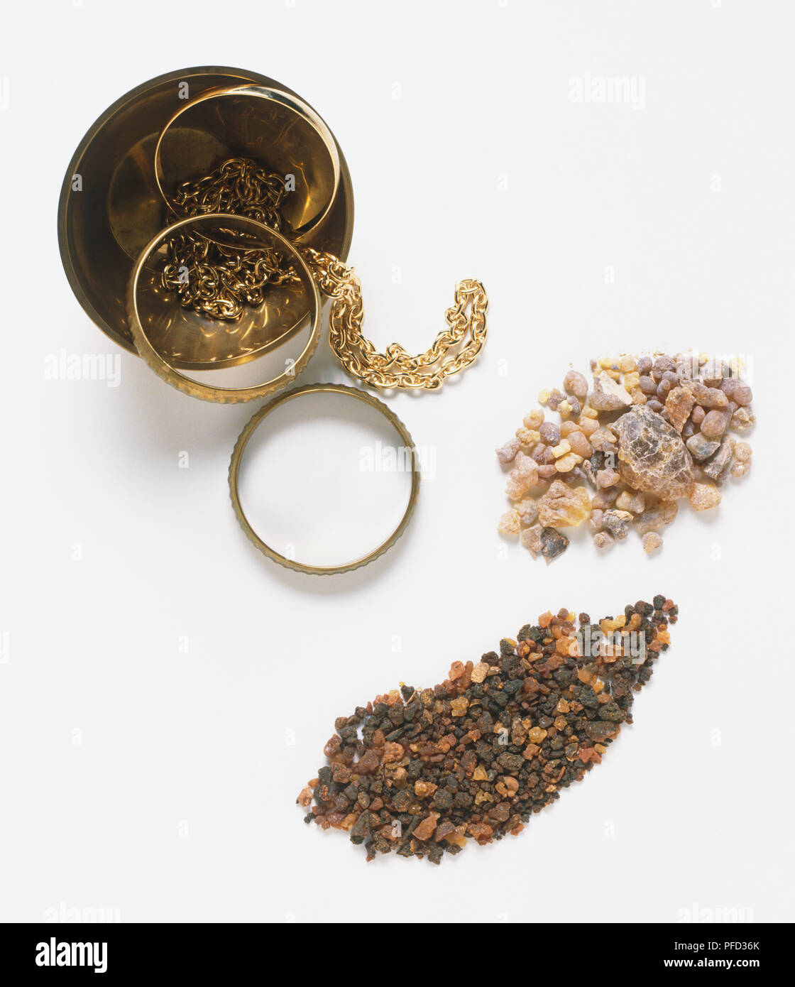 Gold, Frankincense And Myrrh High Resolution Stock Photography and