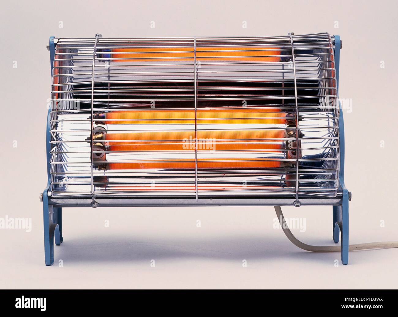 Electric bar heater, with bars glowing redhot Stock Photo Alamy