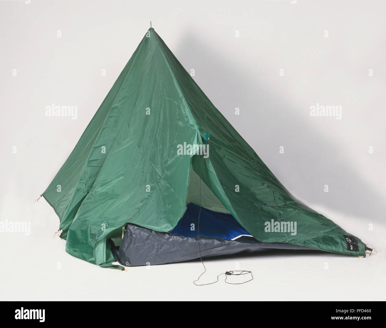 Collapsing tent Stock Photo