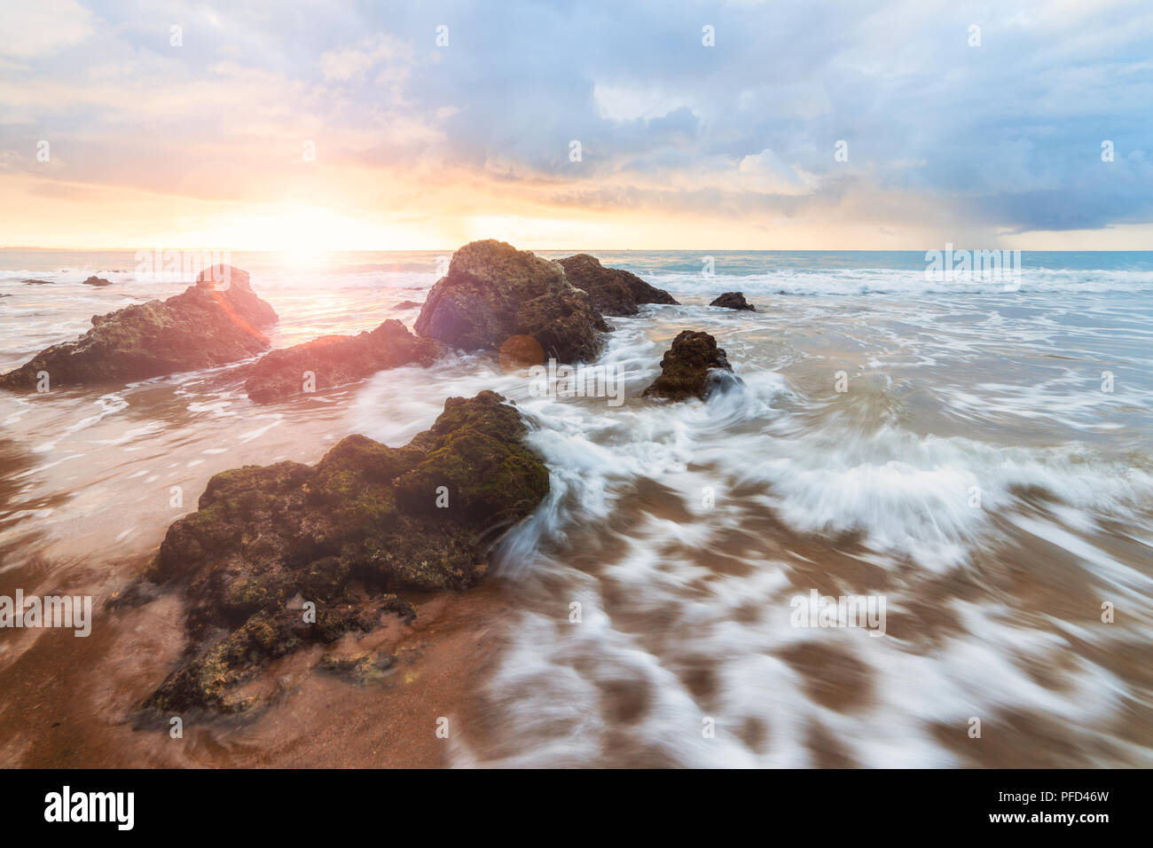 Atlantic ocean sunrise Stock Photo - Alamy