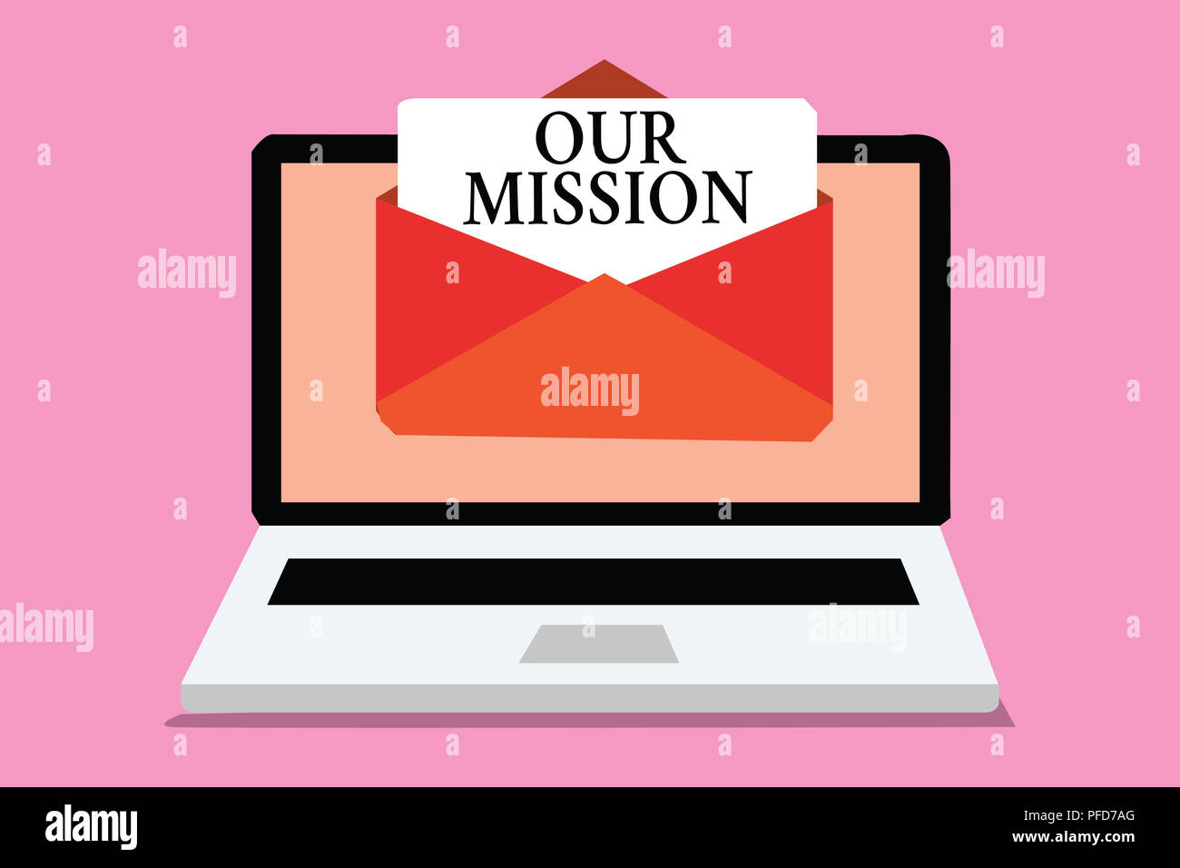 Conceptual hand writing showing Our Mission. Business photo showcasing ...