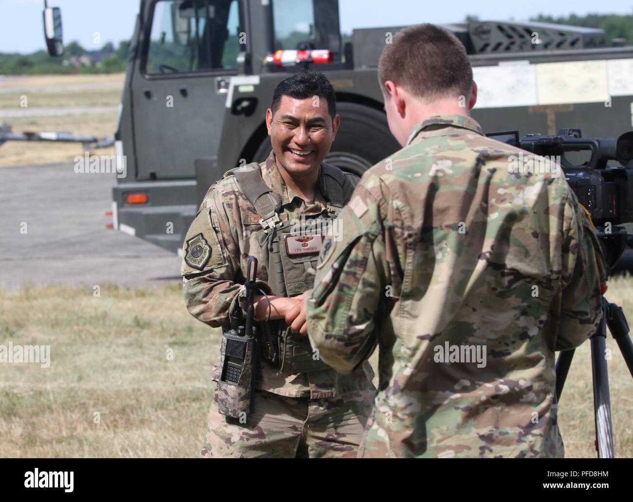 Air Force Lt. Col. Leo Tongko, commander of the Contingency ...
