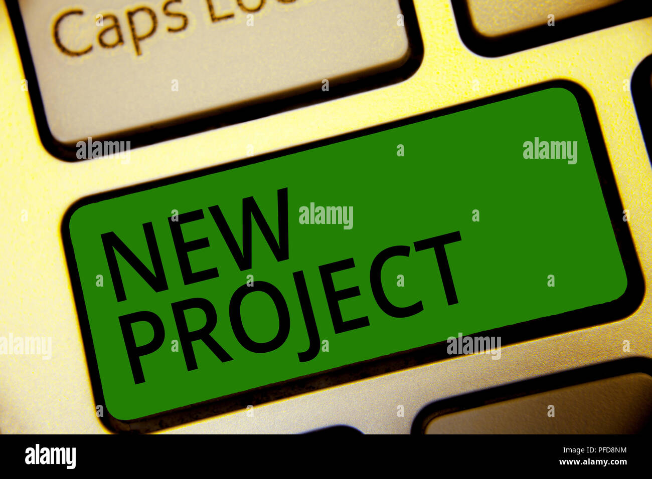 Handwriting text writing New Project. Concept meaning individual ...