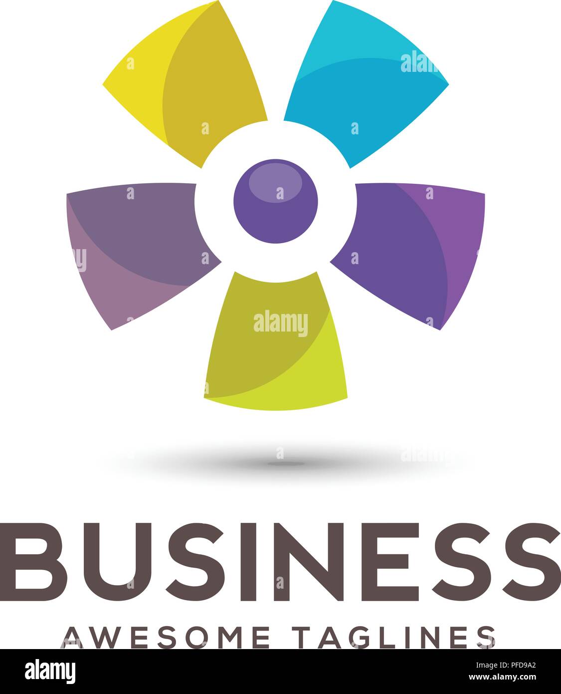 abstract Color flower logo, bright colored blossom with petals or color  wheel symbol. Design, art and creativity vector icon Stock Vector Image \u0026  Art - Alamy, image size:1125x1390