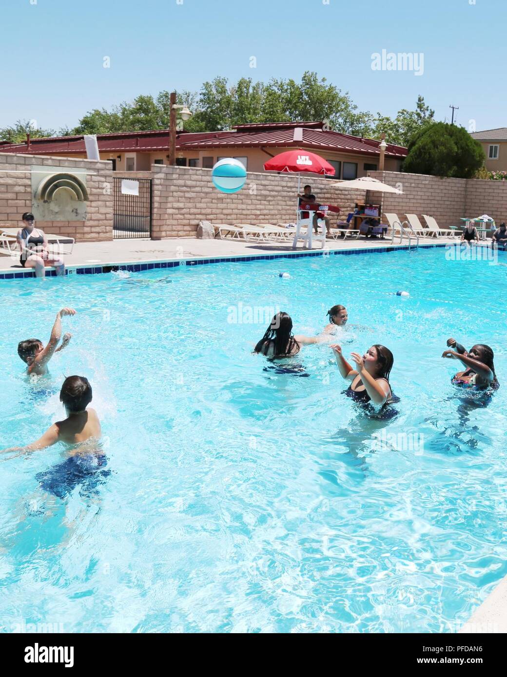 Reah Andrews, S4 Hazardous Materials supervisor, watches over family