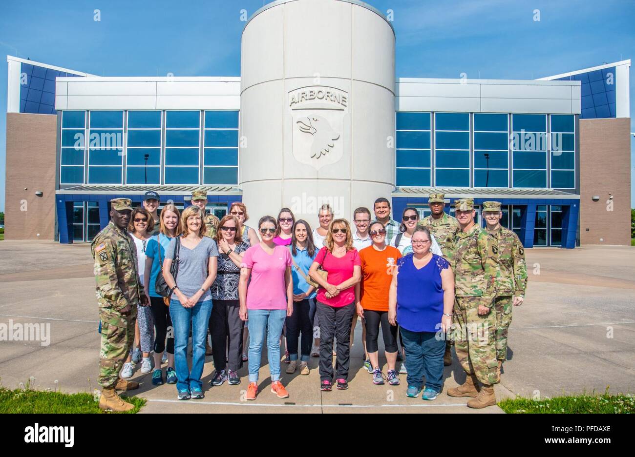 The staff office of United States Attorney for the Middle District of Tennessee Donald Q. Cochran visited Fort Campbell on June 6. The base opened its doors to the staff office of Mr. Cochran to see a glimpse of what it’s like to be a Soldier of the 101st Airborne Division. Stock Photo