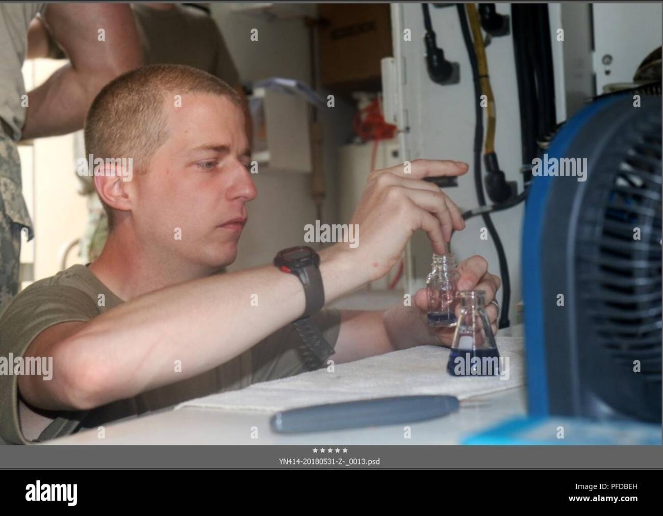 U.S. Army Reserve Sgt. Joshua Alleman, 301st Quartermaster Water