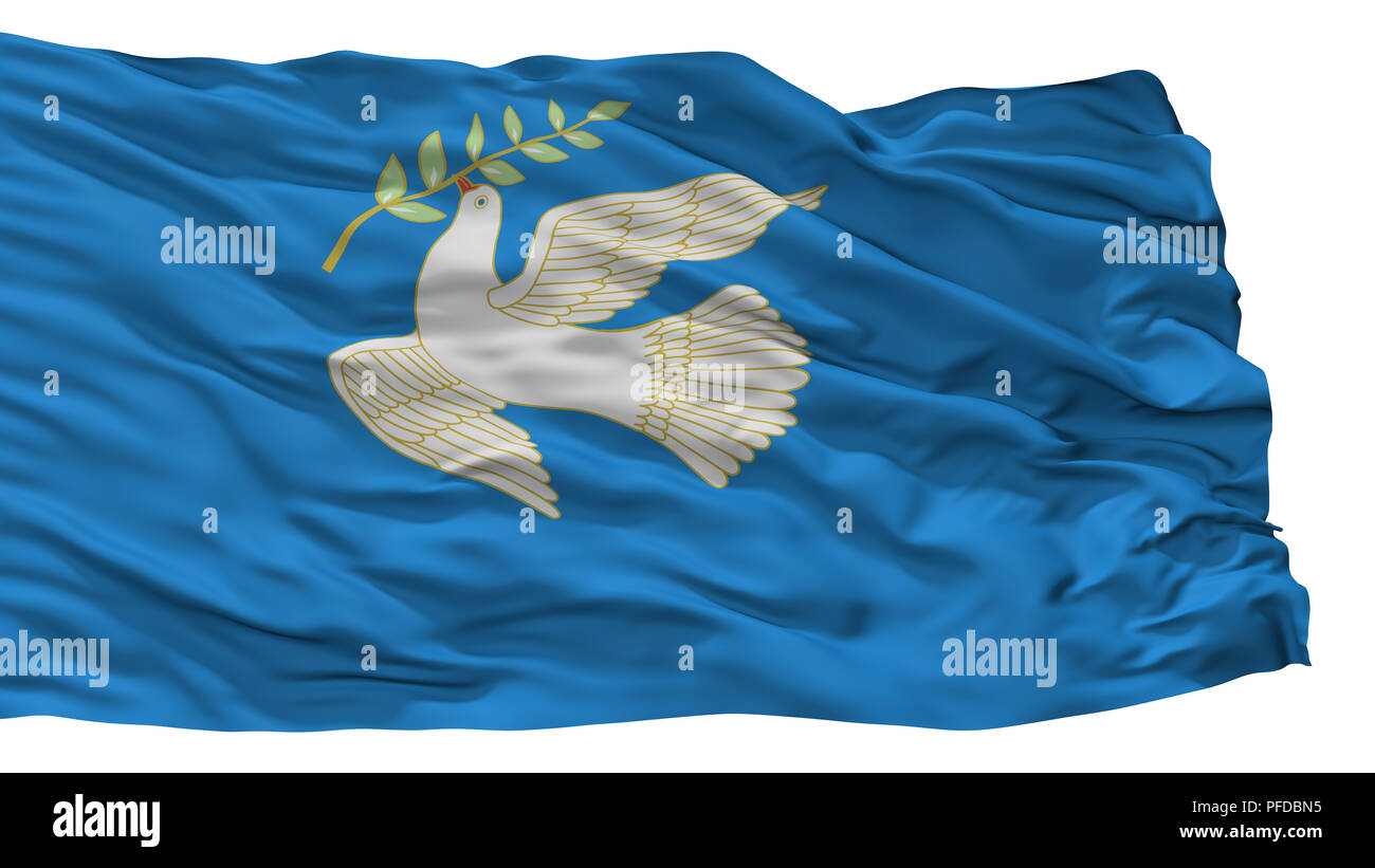Blagoveshchensk City Flag, Russia, Bashkortostan, Isolated On White ...