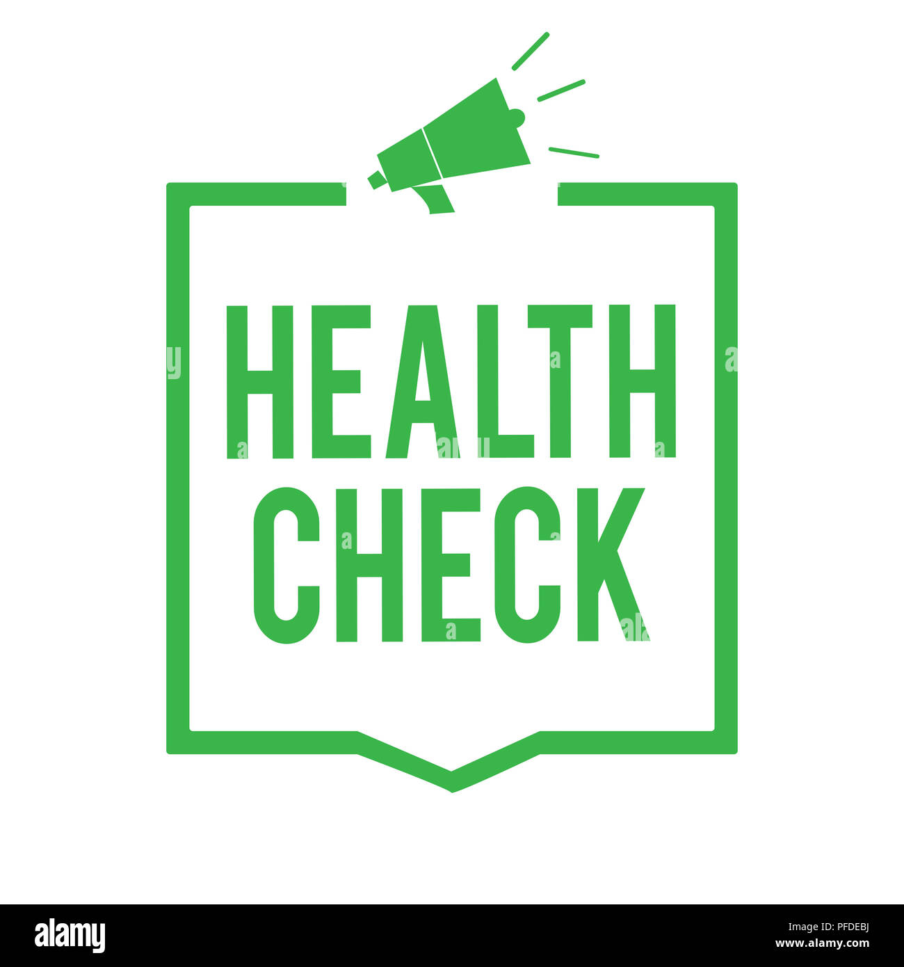 Writing note showing Health Check. Business photo showcasing Medical ...