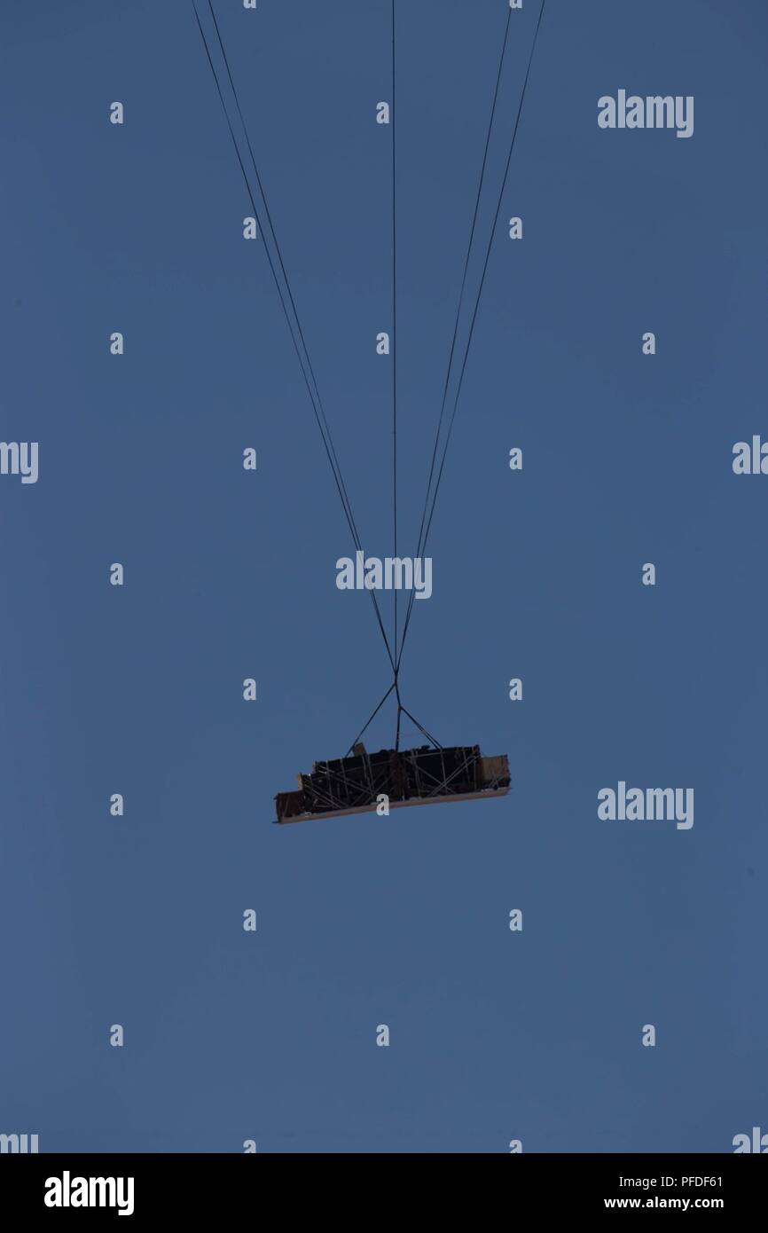 A fivebay Medium Girder Bridge attached to a 32foot Type V platform