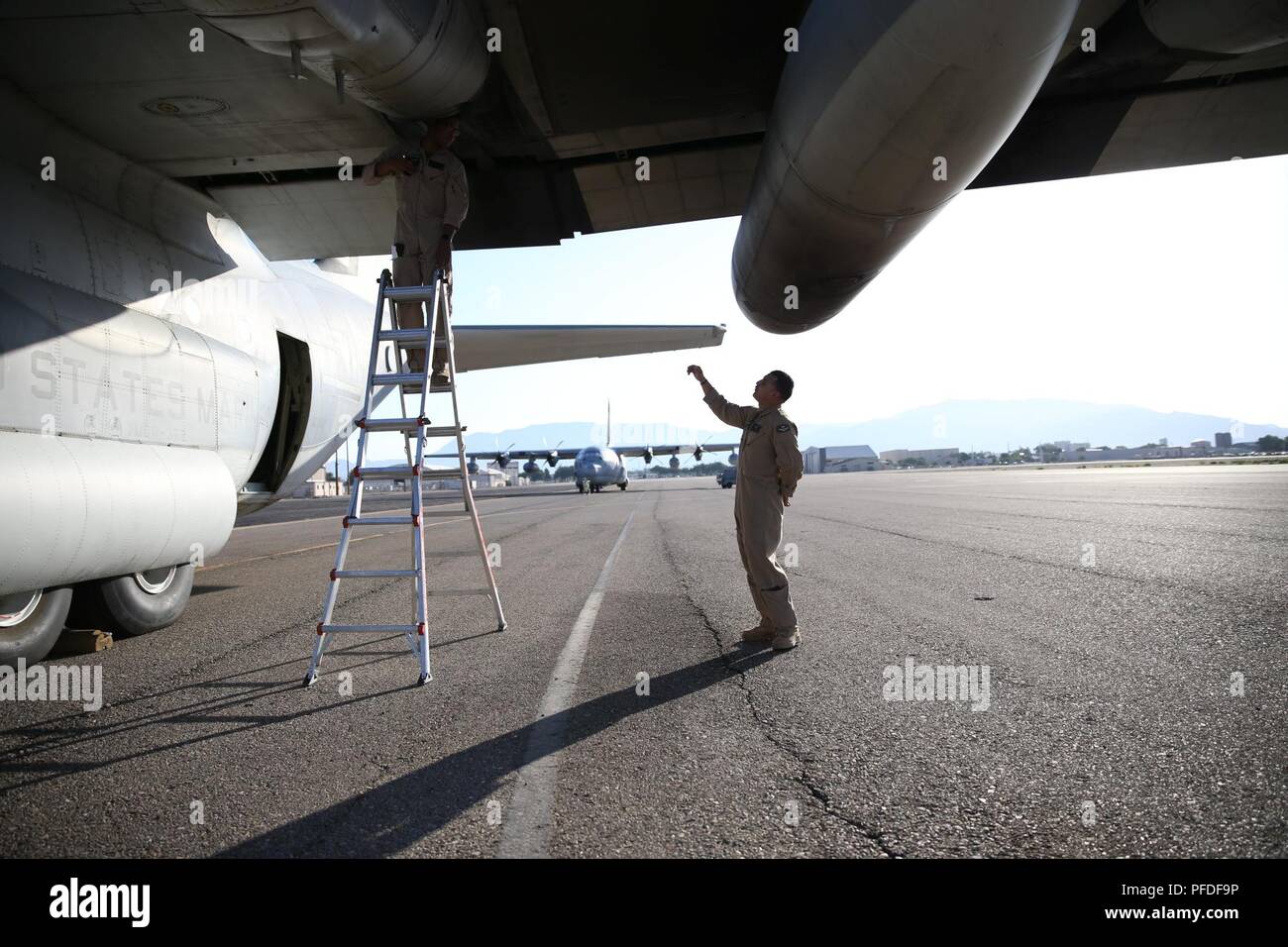 Crewmasters with Marine Aerial Refueler Transport Squadron (VMGR) 352