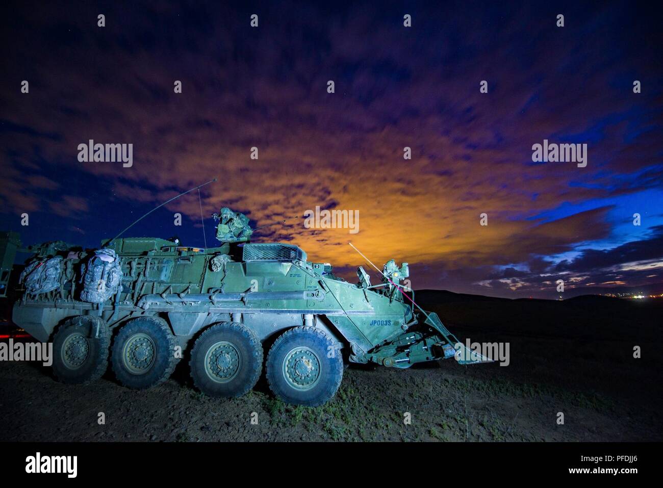 An M1132 Engineer Squad Vehicle belonging to Alpha Company, 898th