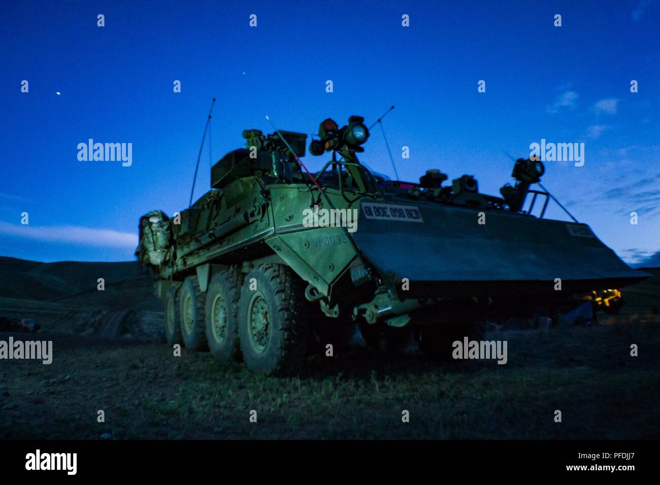 An M1132 Engineer Squad Vehicle belonging to Alpha Company, 898th