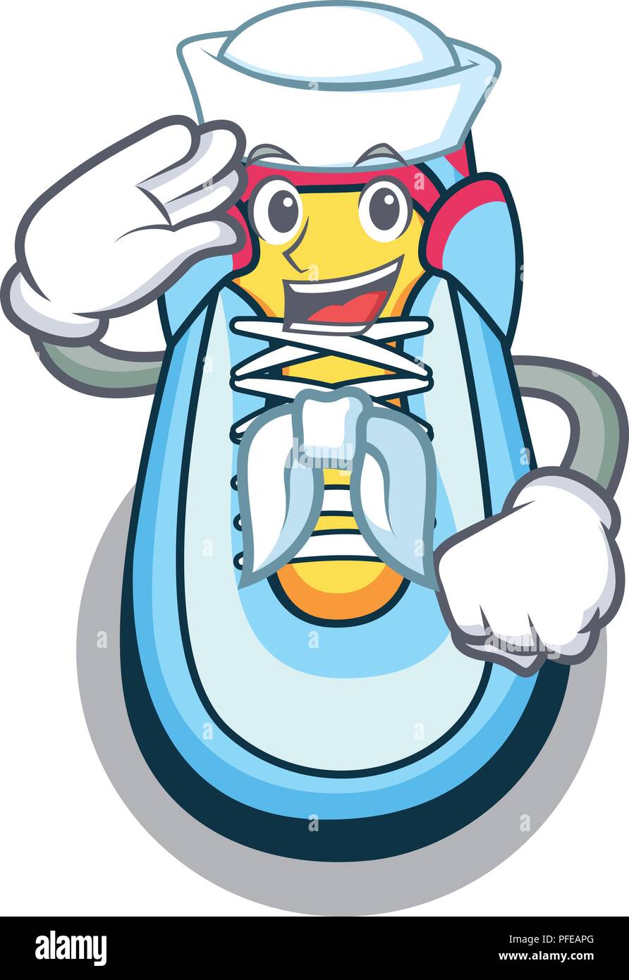Sailor classic sneaker character style Stock Vector Image & Art - Alamy