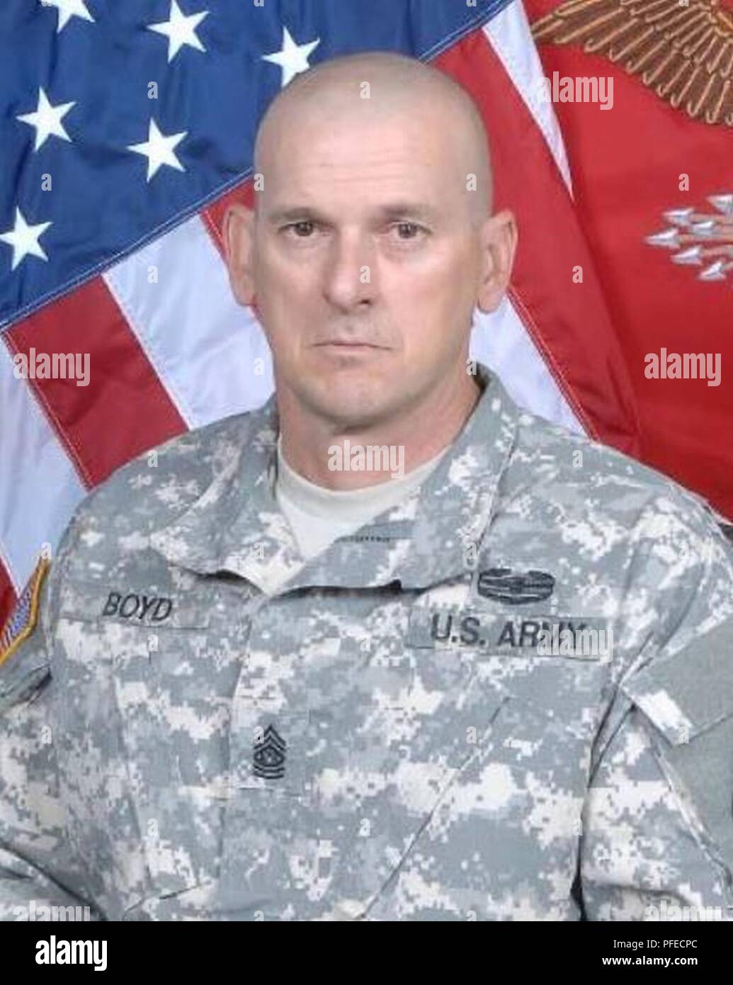 Command Sgt. Maj. Michael Boyd, senior enlisted