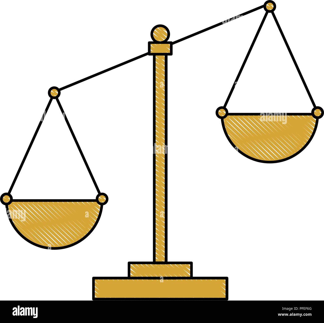 justice scale isolated icon vector illustration design Stock Vector ...