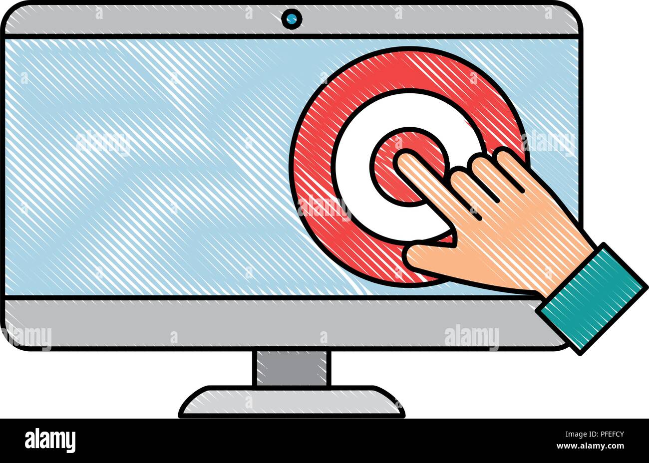 Computer game hand luck Stock Vector Images - Alamy