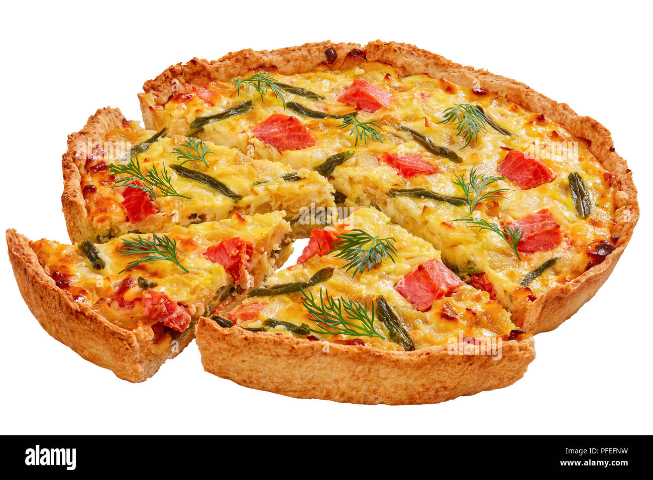 Delicious Homemade French Quiche With Trout Green Bean Sauce Bechamel And Emmental Cheese Cut In Slices Isolated On White Background View From Abov Stock Photo Alamy,Box Turtle Outdoor Habitat Ideas