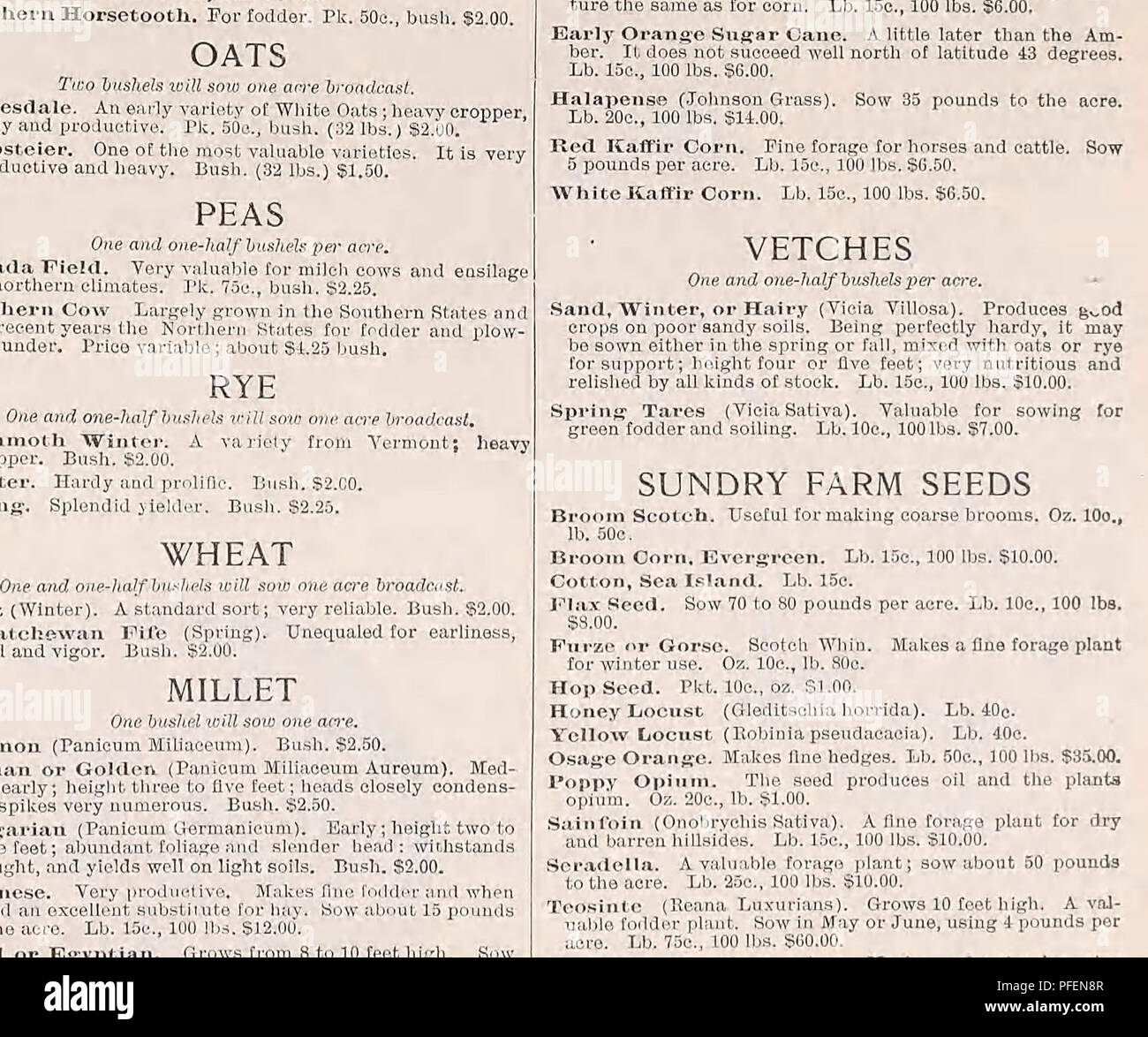 . Descriptive catalogue of vegetable, flower, and farm seeds. Nurseries (Horticulture); Nursery stock; Seeds; Bulbs (Plants); Gardening; Equipment and supplies; Bedding plants; Weeber &amp; Don. GENERAL LIST OF KEY TO ABBREVIATIONS USED THROUGHOUT THE FLOWER SEED PORTION OF OUR CATALOGUE A:iiui:ls-I..'islinv Iml nno yew II. ]'. ilcsitrmk'S Ilnnly i'ereniiiiils-LnsliiiK lliiec or aidy Allium!!, ijiMini! lun uim move years. II. II. r. •' Hull llfinly I'.-iv„m.-iL K, ,„.,-,. Full Directions for Sowing Flower Seeds Printed on Each Packet FLOWER SEEDS IN PACKETS FREE BY MAIL ABOBHA Vi ADONIS .Ksli Stock Photo