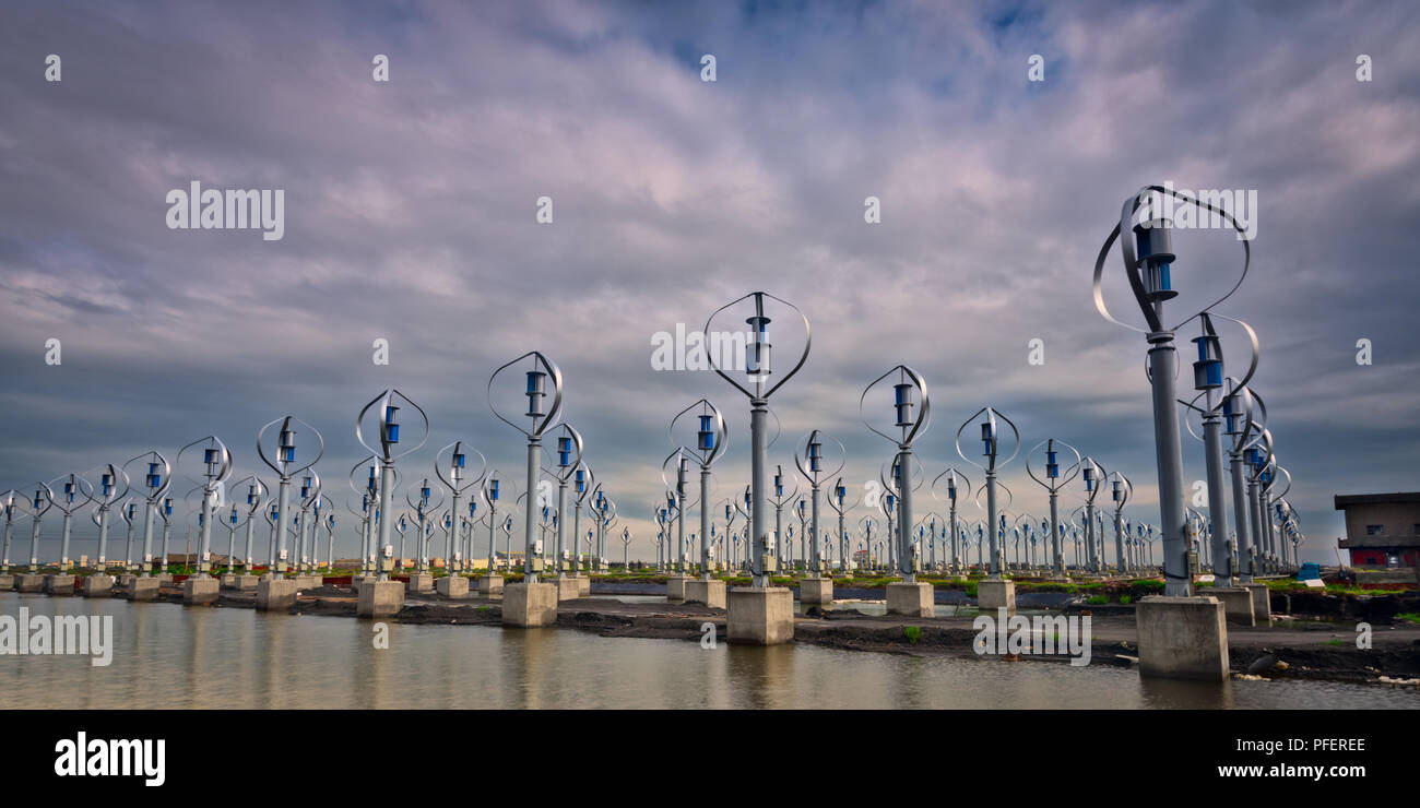 Electric power support  area resident and commercial electic  in Changhua  Taiwan Stock Photo