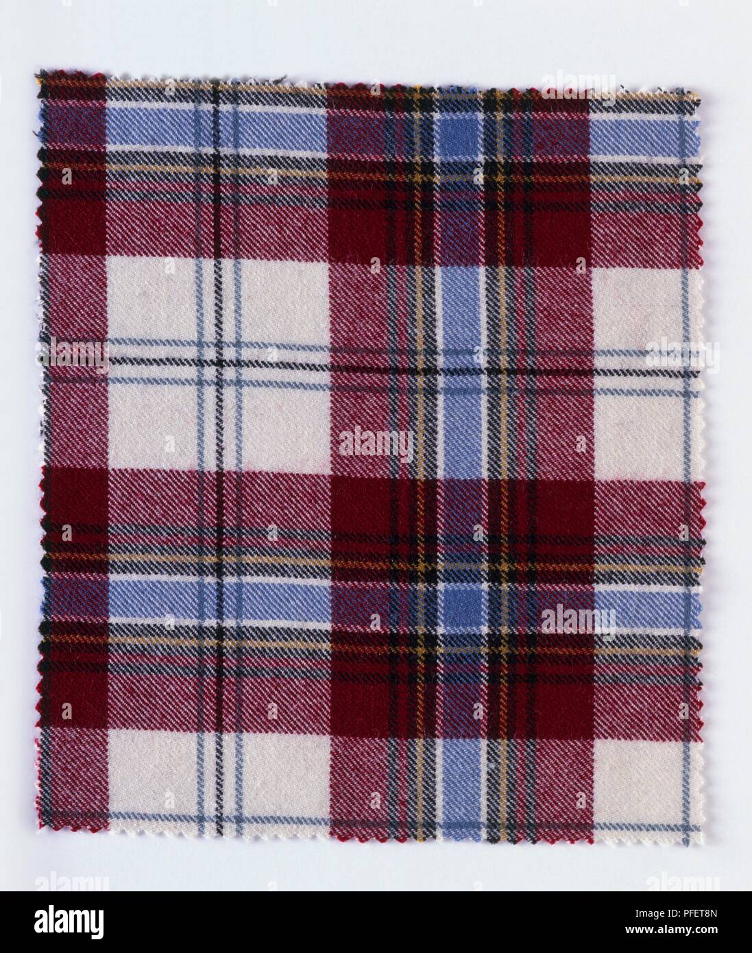 Tartan of Clan MacLean, sample Stock Photo