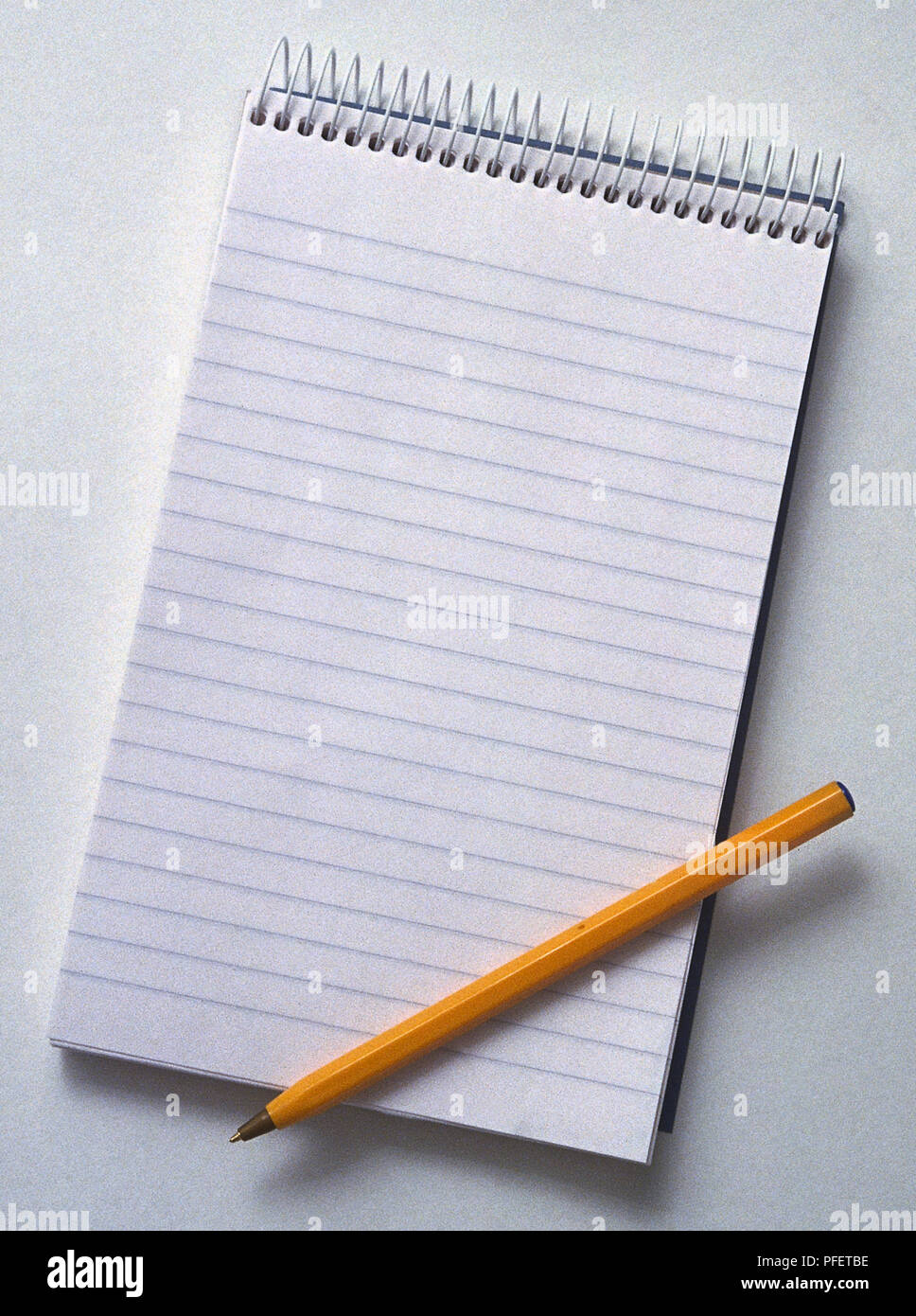 Notepad and pen Stock Photo Alamy
