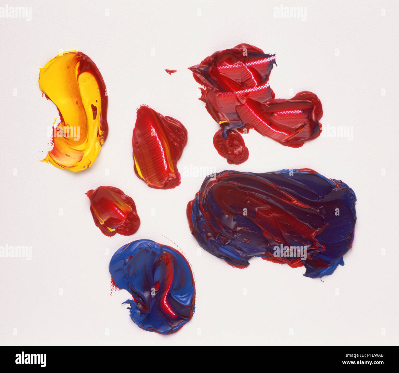Oil paint pigment mixes Stock Photo Alamy