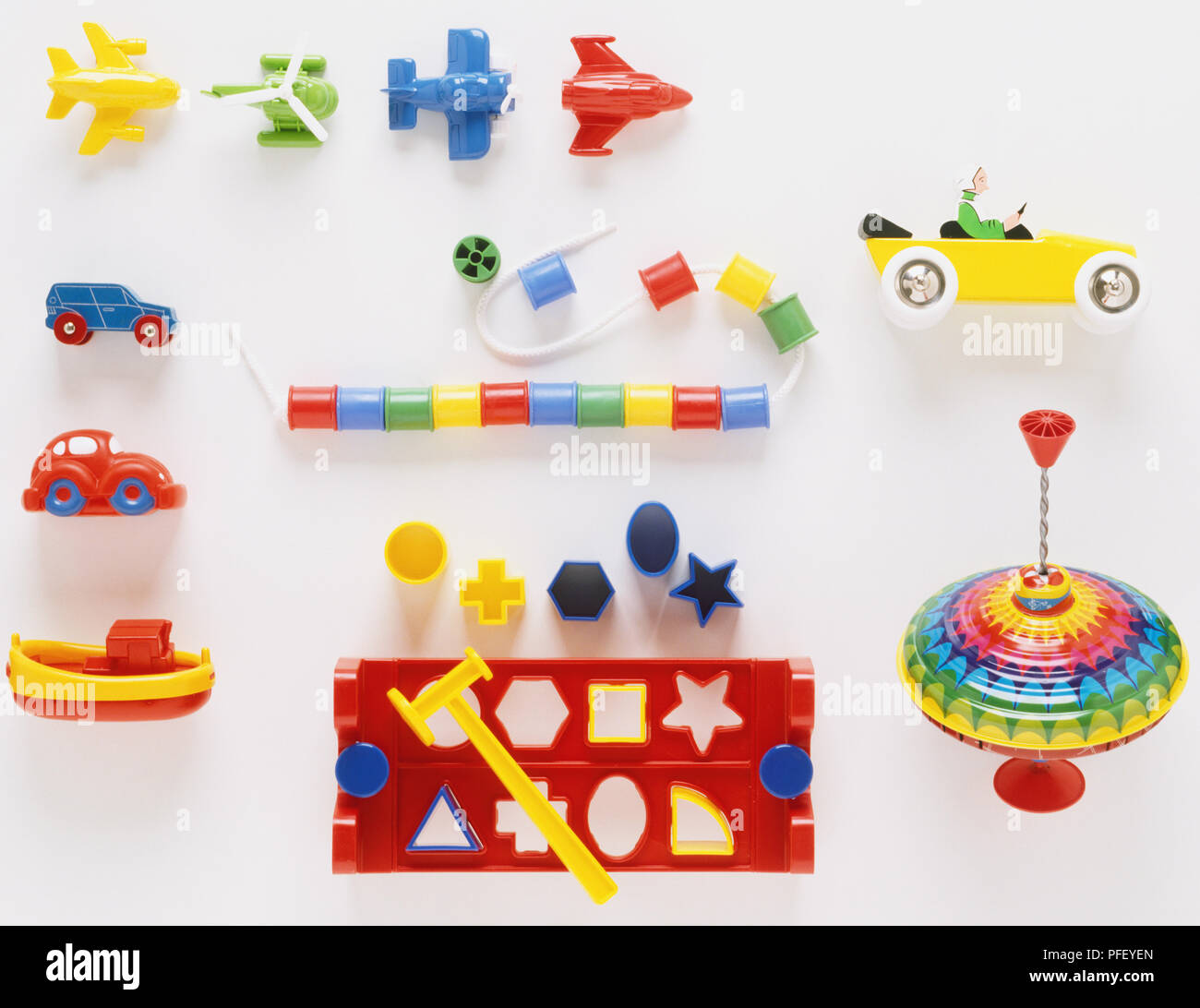 Selection of plastic toys Stock Photo Alamy