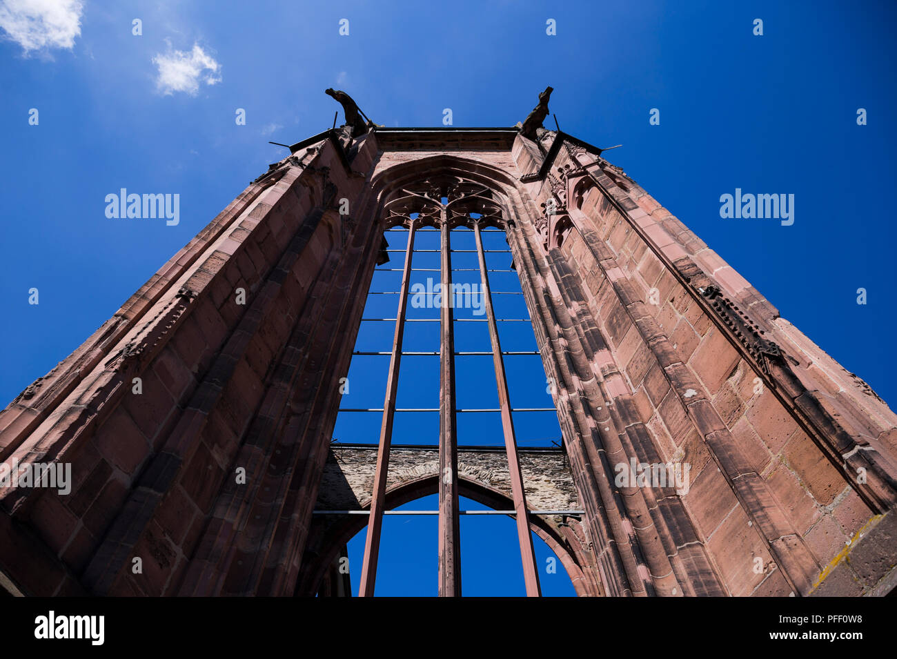 A detail of the Wernerkapelle in Bacharach, Germany. Stock Photo