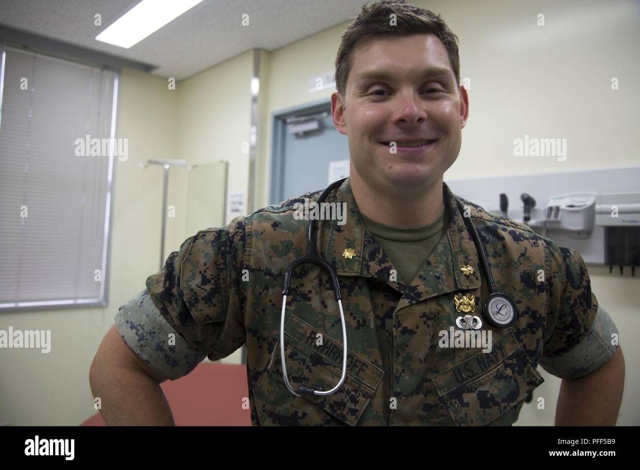 U.S. Navy Lt. Cmdr. Nick Rohrhoff, a diving medical officer with 3rd