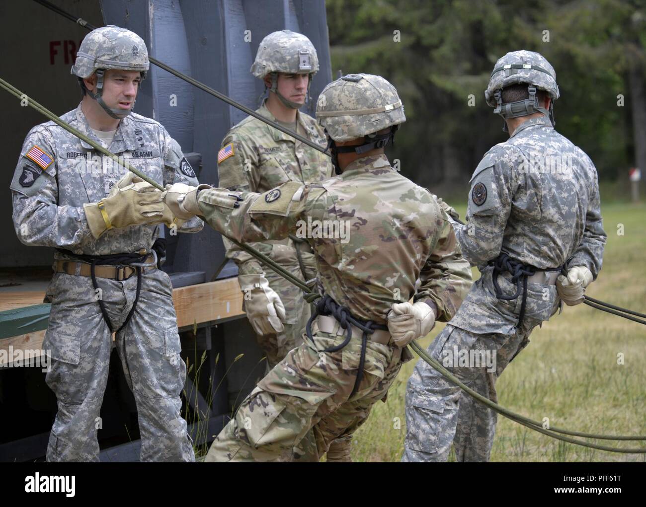 Oregon Army National Guard Staff Sgt. John M. Roberts and Nevada Army ...