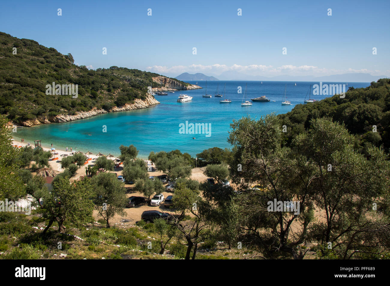 Filiatro beach, island Ithaca, Greece Stock Photo