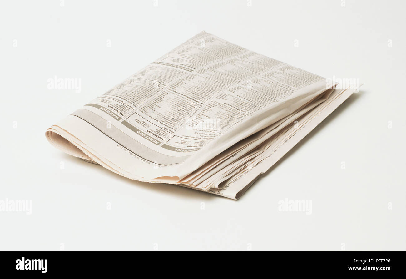 Folded Newspaper