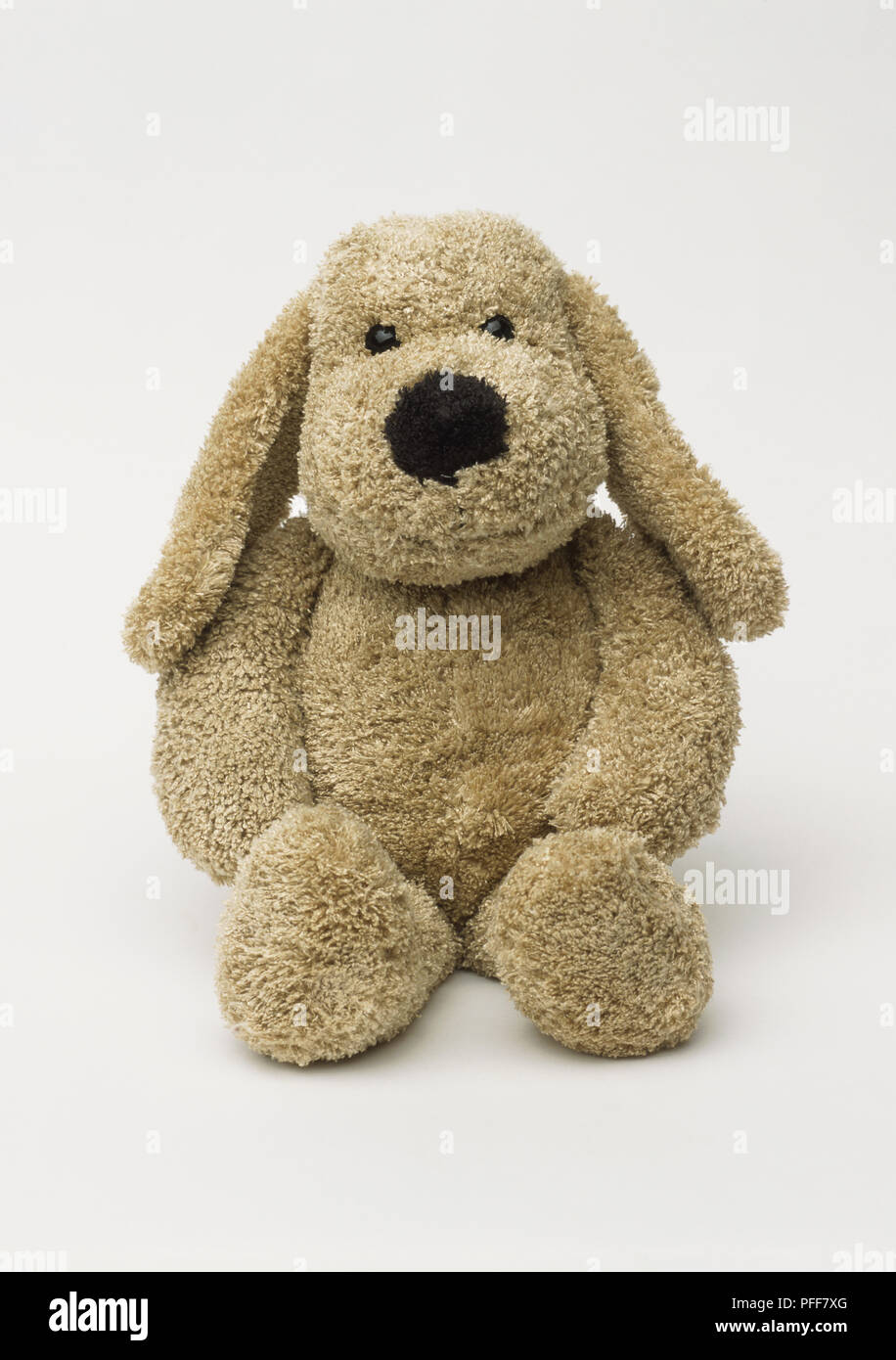 Stuffed dog doll with long ears front view Stock Photo Alamy