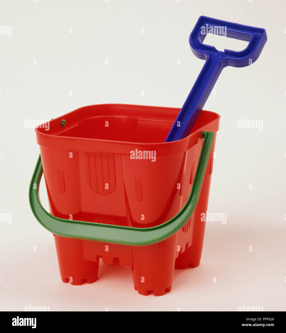 plastic bucket and spade