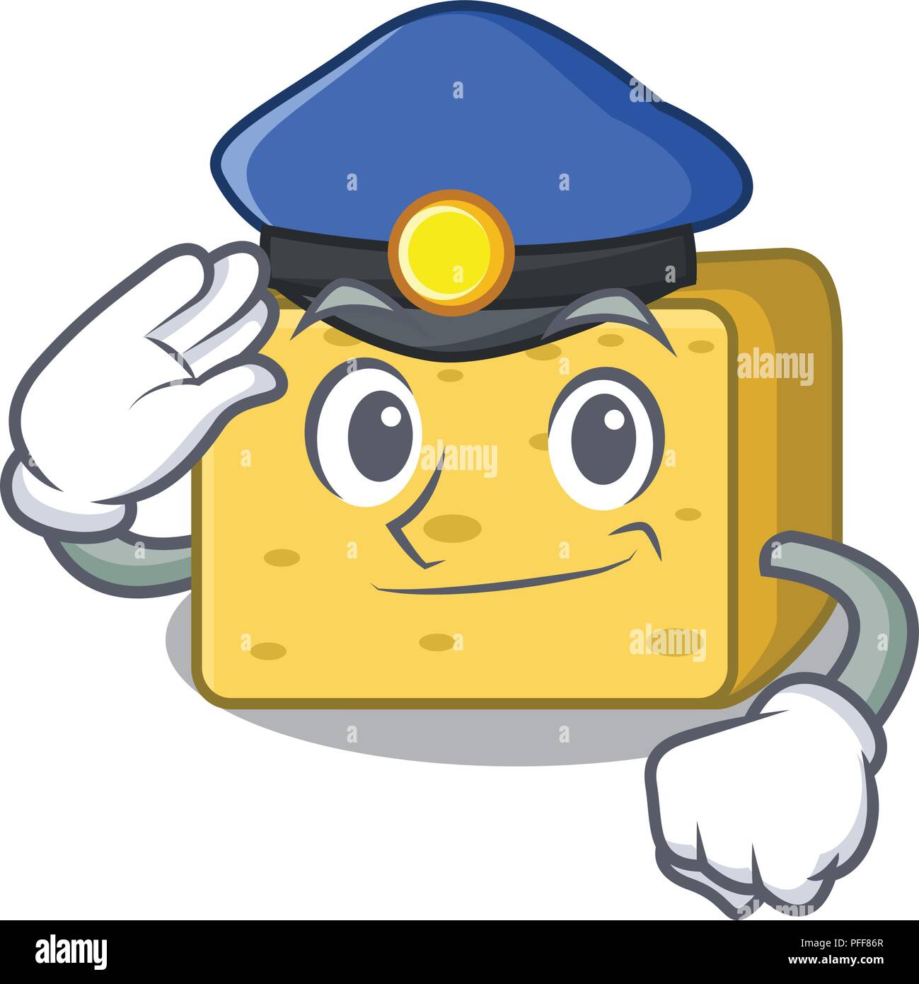 Police gouda cheese character cartoon Stock Vector Image & Art Alamy