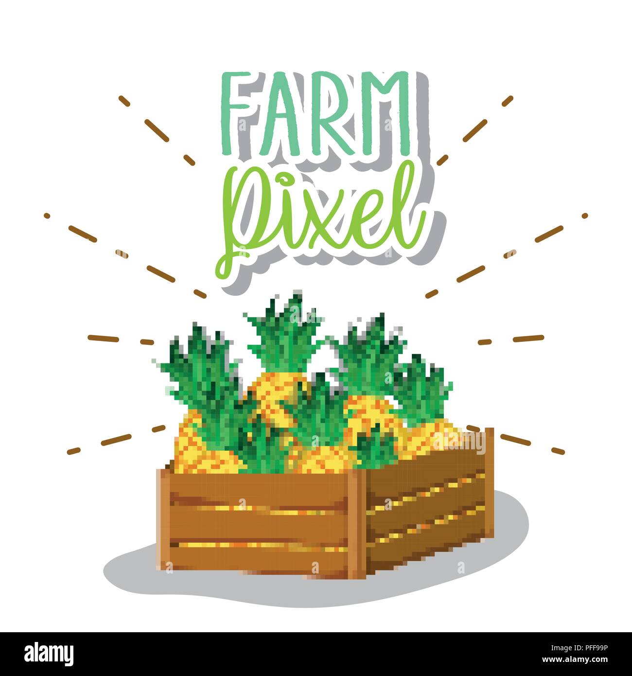 Farm pixel cartoons Stock Vector Image & Art - Alamy