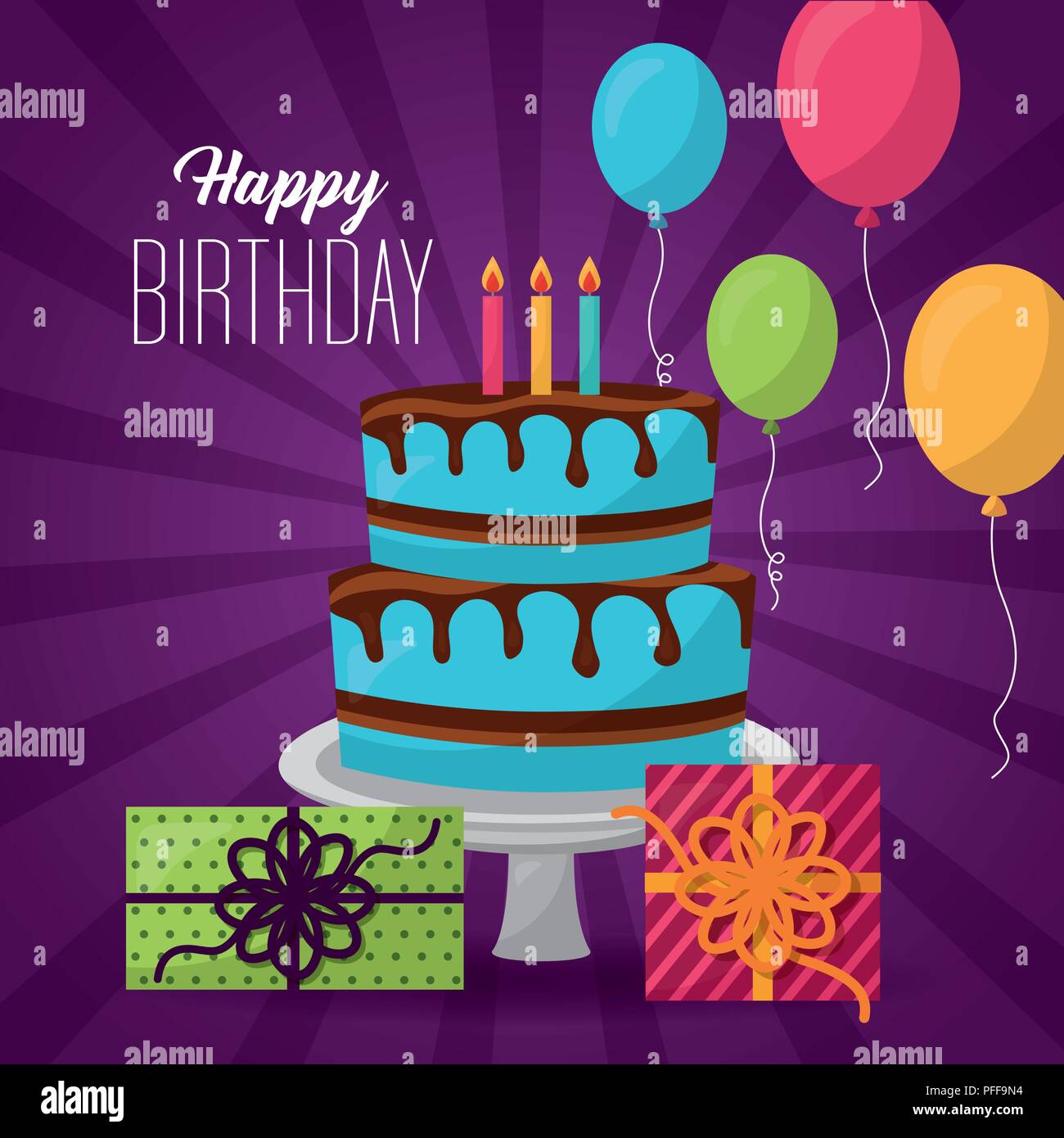 happy birthday card Stock Vector Image & Art Alamy