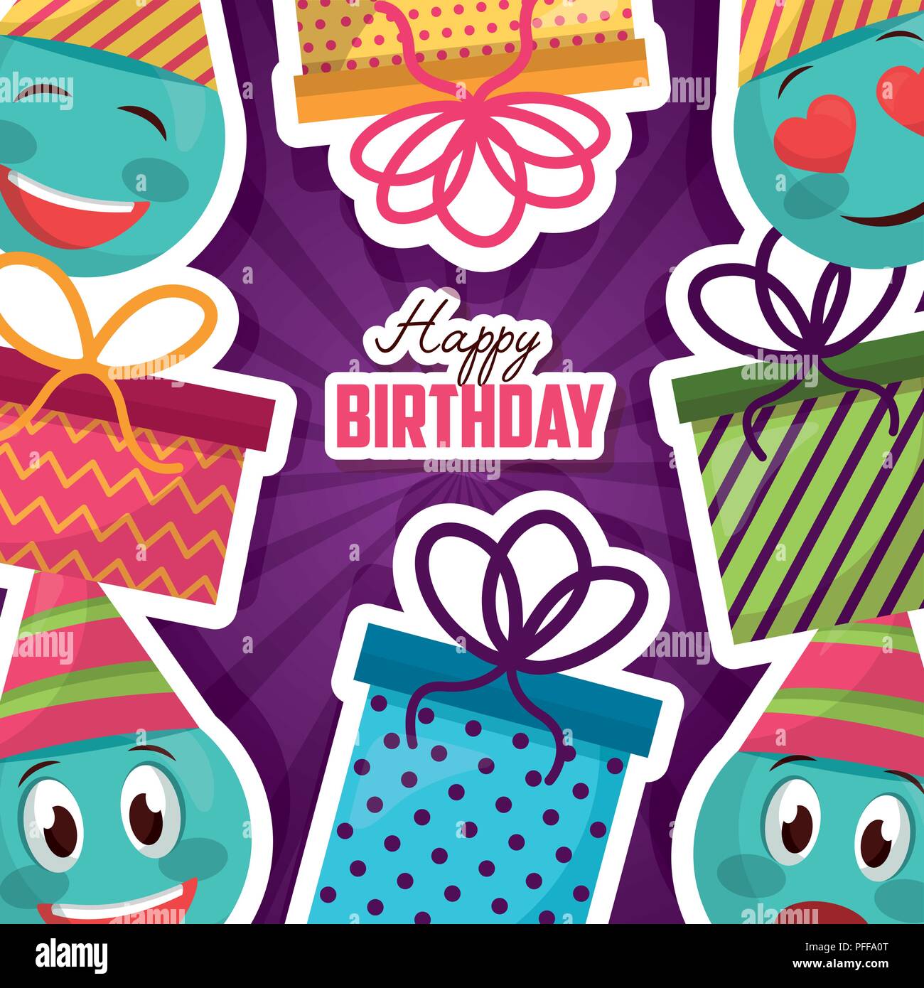 happy birthday card Stock Vector Image & Art Alamy